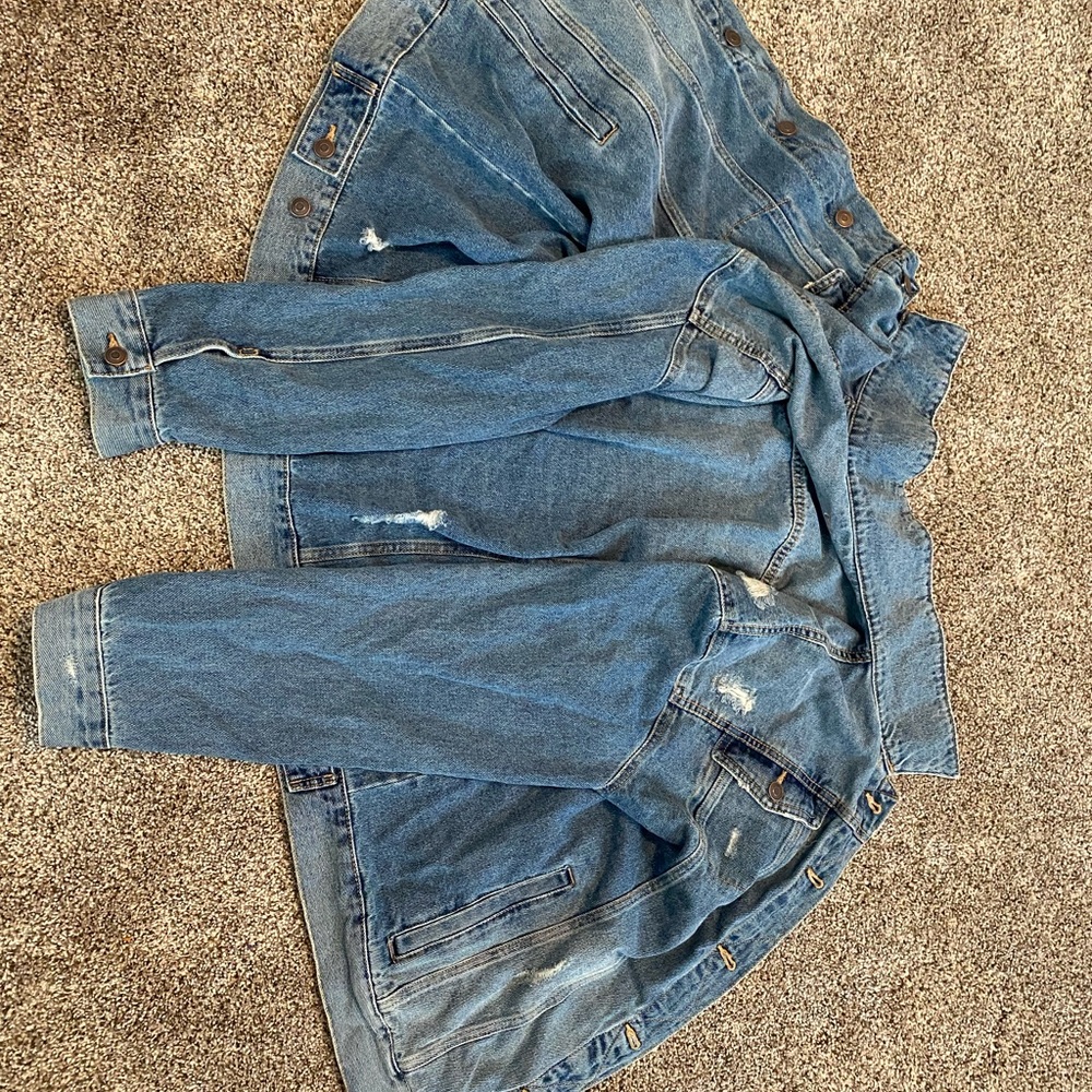 Distressed Jean Jacket - Picture 2 of 2